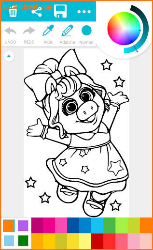 Coloring Book for Mupet Babies 2018 screenshot