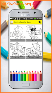 Coloring Book for Sonic screenshot