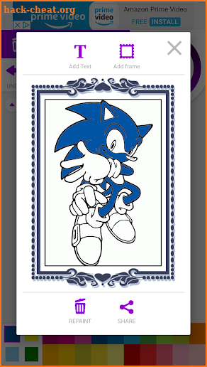 Coloring Book For Sonic Game screenshot