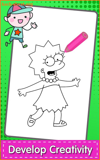 Coloring Book For The Simpson screenshot