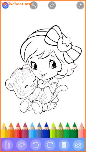 coloring book girls cartoon screenshot