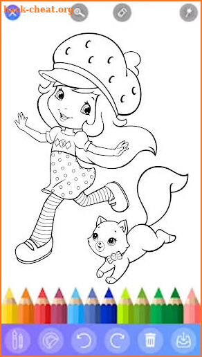 coloring book girls cartoon screenshot