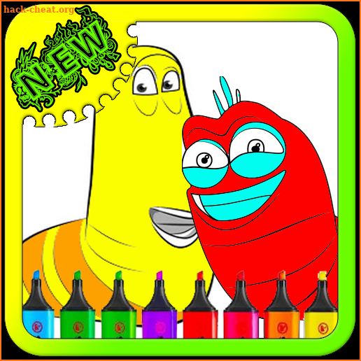 Coloring Book Larva screenshot