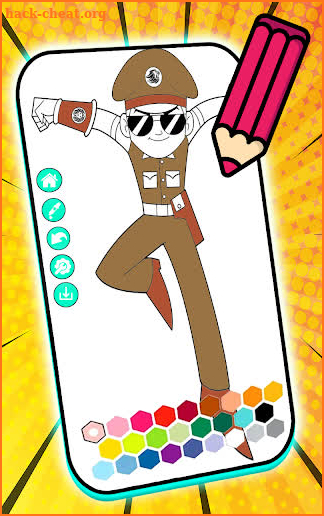 coloring book Little Singham screenshot