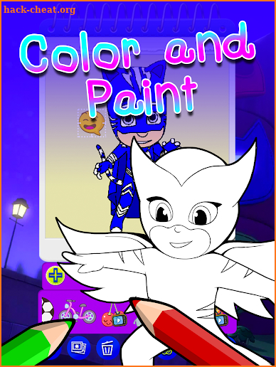 Coloring Book Masks Moonlight Hero screenshot