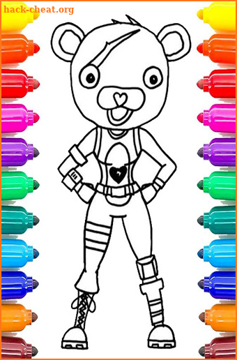 Coloring Book of Fortnite Characters screenshot