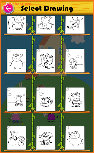 coloring book : peppa screenshot