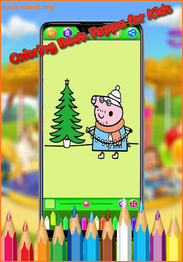 Coloring Book Peppa for Kids screenshot