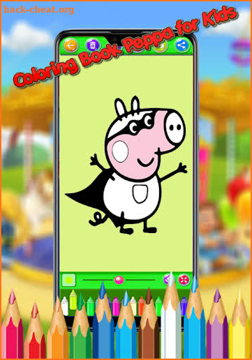 Coloring Book Peppa for Kids screenshot