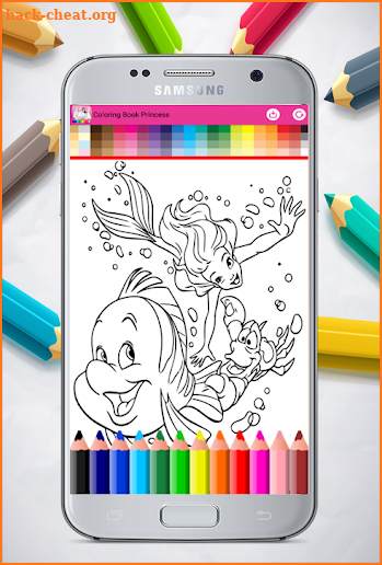 Coloring Book Princess screenshot