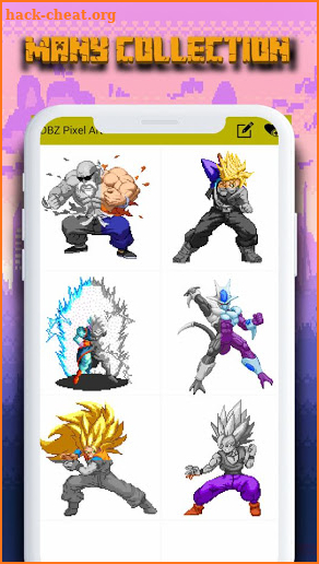 Coloring By Number DBZ Super Pixel Art screenshot