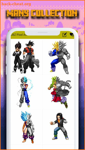 Coloring By Number DBZ Super Pixel Art screenshot