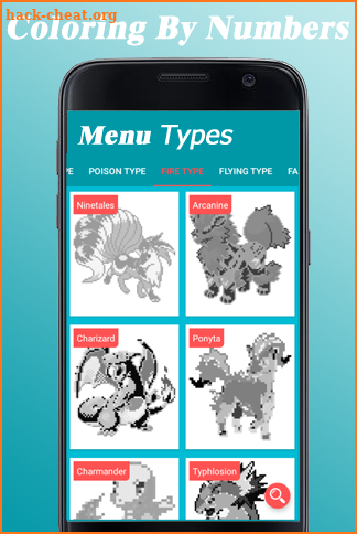 Coloring by Number Pokemon Toys Version 2018 screenshot