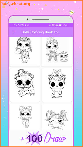 Coloring Dolls Book Pro screenshot