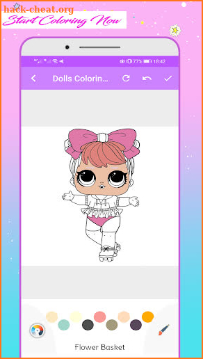 Coloring Dolls Book Pro screenshot