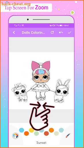 Coloring Dolls Book Pro screenshot