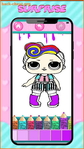 Coloring Dolls Surprise screenshot