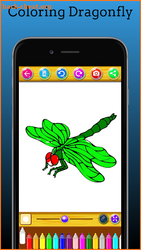 Coloring Dragonfly screenshot