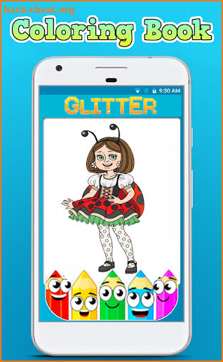 Coloring dress ladybug book glitter art screenshot