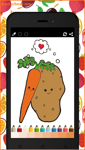 Coloring for kids Fruit and Vegetables screenshot