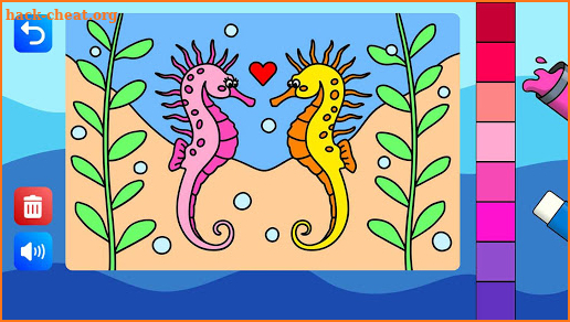 Coloring for kids - Marine animals screenshot