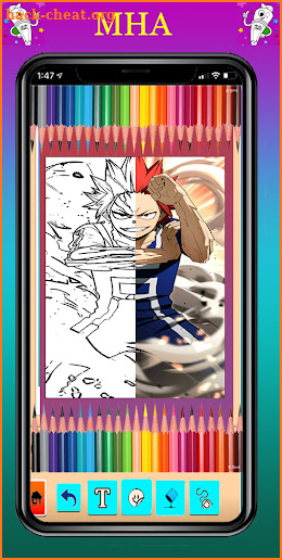 Coloring Game for Boku No Hero Academia screenshot