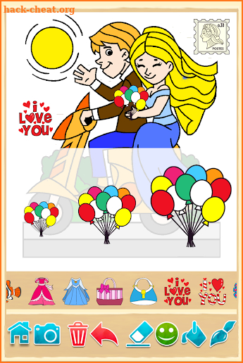 Coloring game for girls and women screenshot