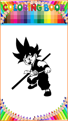 Coloring Goku dragon balls app by fans screenshot