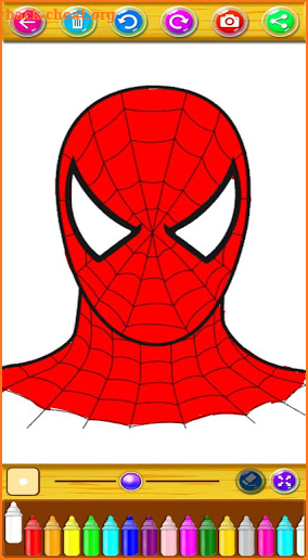 Coloring Hero Spider Super screenshot