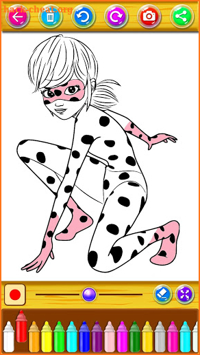 Coloring Lady Superhero Bug screenshot