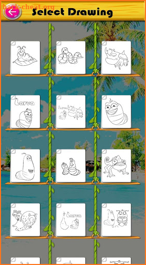 Coloring Larva And Friends screenshot