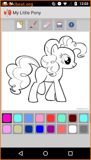 Coloring Little Pony - Draw Cartoon screenshot