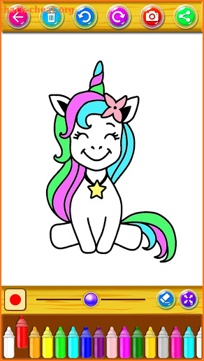 Coloring My Little Unicorn screenshot