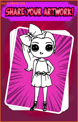 Coloring Pages for Jojo Siwa screenshot