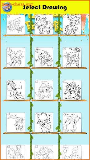 Coloring Pages For Poke Monster screenshot