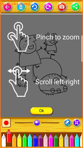 Coloring Pepa Pig for fans screenshot