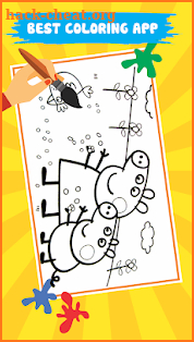 Coloring Peppo Pig screenshot