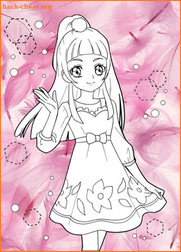 Coloring Pretty Cure screenshot