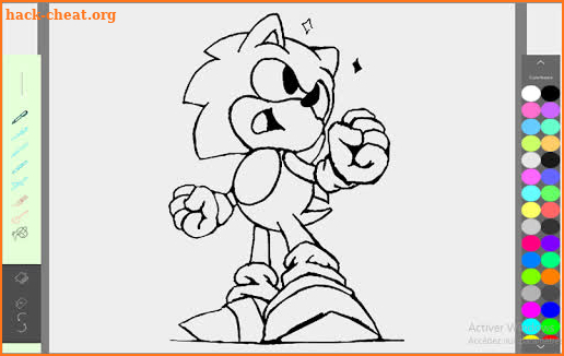 coloring sonic screenshot