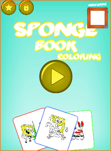 Coloring Sponge and Starfish screenshot