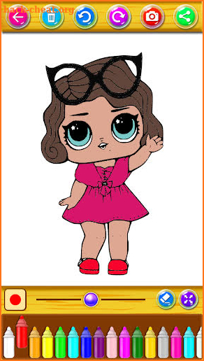 Coloring Surprise Dolls For kids screenshot