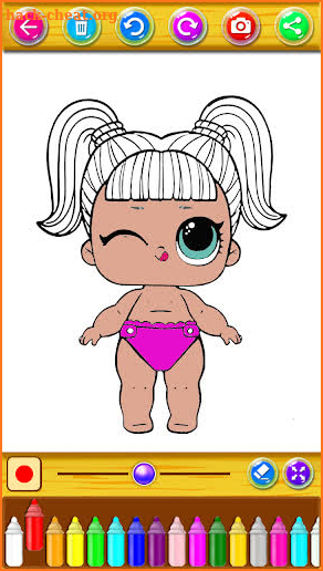 Coloring Surprise Dolls For kids screenshot