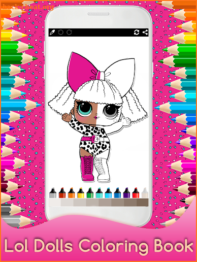 Coloring Surprise Dolls lol for Kids screenshot