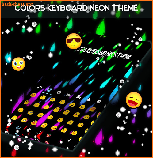 Colors Keyboard Neon Theme screenshot