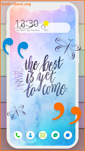 Colour Quotes Theme screenshot