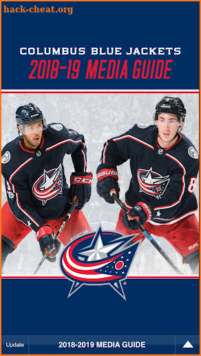 Columbus Blue Jackets Interactive Media Guide screenshot