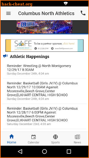 Columbus North Athletics screenshot