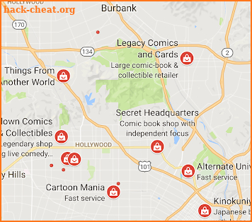 Comic Book Store Finder screenshot
