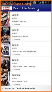 Comic Books Collector VE screenshot