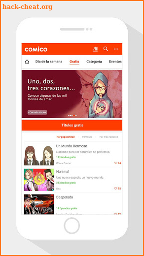 COMICO  - La mejor aplicación para leer Webtoons. screenshot